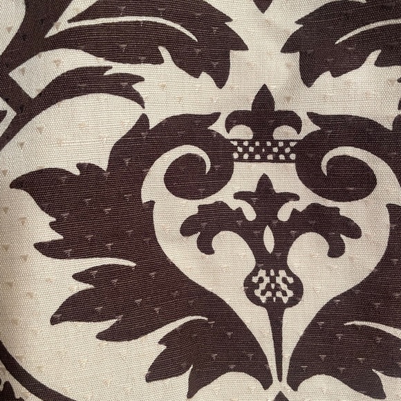 Cream/Brown print skirt - Picture 3 of 7